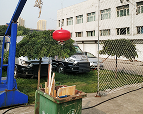 中国人民银行吕梁分行现场做超细干粉灭火实验